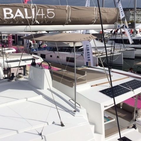 Ходовой тент для катера - Bali 4.5 Fly - TTOP Nautic - для катамарана / для кокпита / конструкция из нержавеющей стали