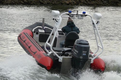 Надувная лодка c подвесным мотором - SPIRIT 14'6" - Polaris boat - полужесткая / открытая / с центральной консолью