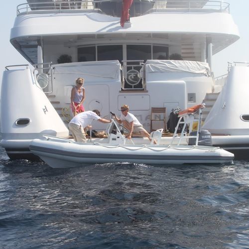 Надувная лодка c подвесным мотором - SEAMASTER  - Polaris boat - складная / с центральной консолью / макс. 8 человек