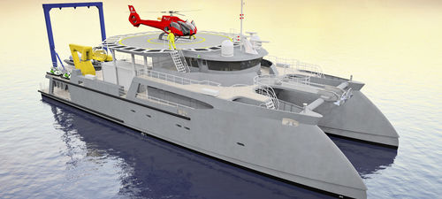 Специальное судно опоры для яхт - Atlas - LOMOcean Design - катамаран