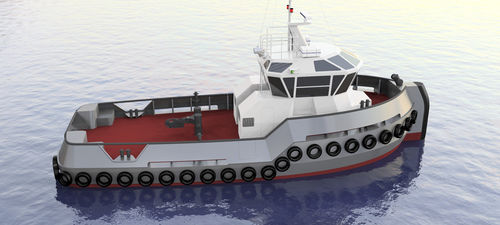 Профессиональный катер буксир - Micro Mega - LOMOcean Design