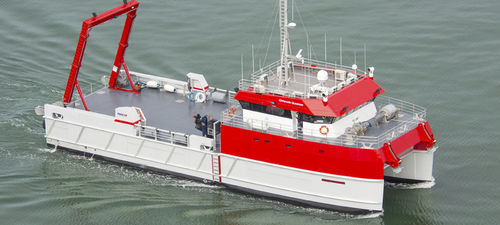 Служебное судно для плавания в открытом море для снабжения - Profab - LOMOcean Design - катамаран