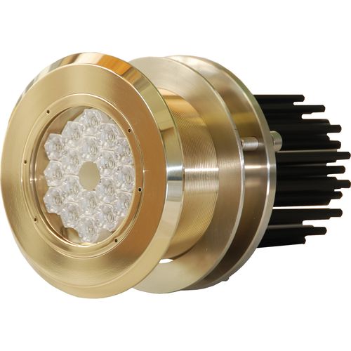 Подводное освещение для катера - PLAQUE MFM18240 - ASTEL MARINE - LED / фитинг, проходящий через корпус / с утопленным монтажом