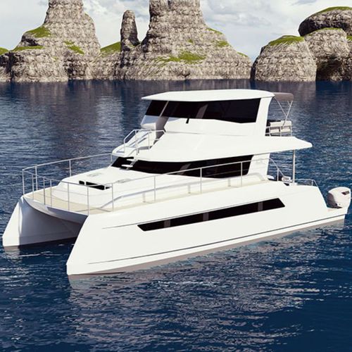 Быстроходный катер катамаран - 40 OB - Powerplay Power Catamarans - c подвесным мотором / дизельный / электрический