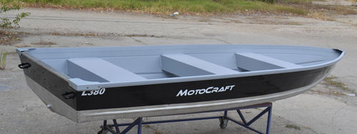 Ботик c подвесным мотором - L380 - MOTOCRAFT BOATS SRL - для спортивной рыбалки / из алюминия