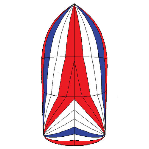 Симметричный спинакер - SYM17 - Spinnaker One - для круизного парусного судна / с трирадиальным кроем / нейлоновый