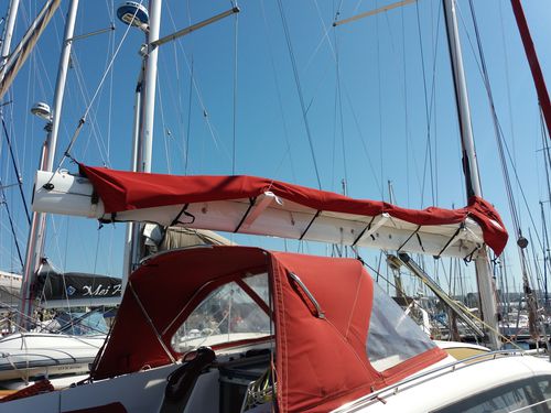 Гик для парусника - Boom with fixed carbon wings for lazy jack - Axxon Composites - из карбона