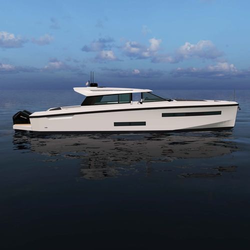 Быстроходный катер с внутренним мотором - 48 coupé - Delta POwerboats - c подвесным мотором / двухмоторный / хардтоп
