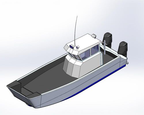Профессиональный катер десантный катер - Work - Rozema Boats Works - c подвесным мотором / из алюминия