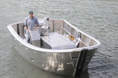 Профессиональный катер профессиональное рыболовное судно - 18’ Seine Skiff - Rozema Boats Works - с внутренним мотором / из алюминия
