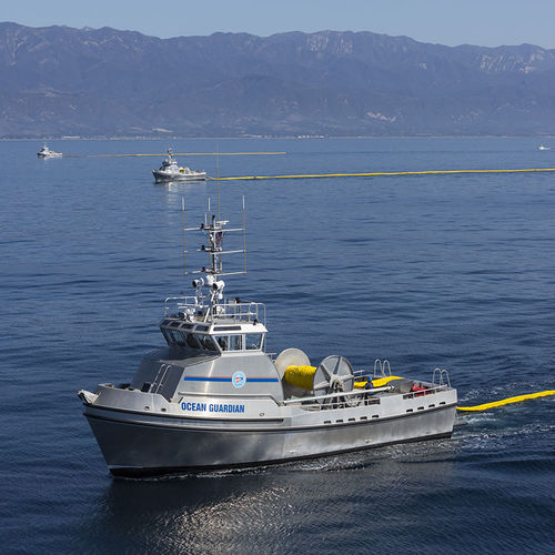Профессиональный катер судно для сбора нефтяных разливов - 65’ Skimmer - Rozema Boats Works - с внутренним мотором / из алюминия