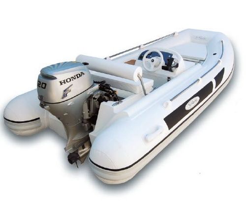 Надувная лодка c подвесным мотором - CABRIO 360 CH20 - Aermarine - полужесткая / с центральной консолью