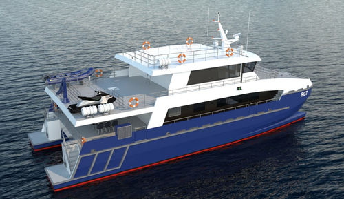 Судно для океанографических исследований катамаран - IC20007 - Incat Crowther - из алюминия