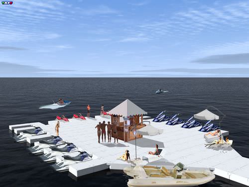 Плавучий док - TAFF - Modular Floating System - модульный / для причаливания / для водного мотоцикла