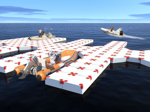 Модульный док - TAFF - Modular Floating System - плавучий / для причаливания / для катера