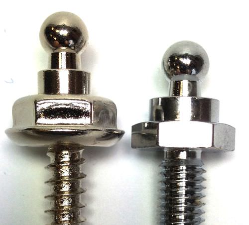 Защелка для катера - LOXX® screws with heightened head - Schaeffertec GmbH - для чехла / наружная резьба / из металла