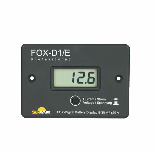 Регулятор нагрузки для батареи - FOX Series - SunWare Solartechnik - солнечная батарея / для катера / с цифровым индикатором