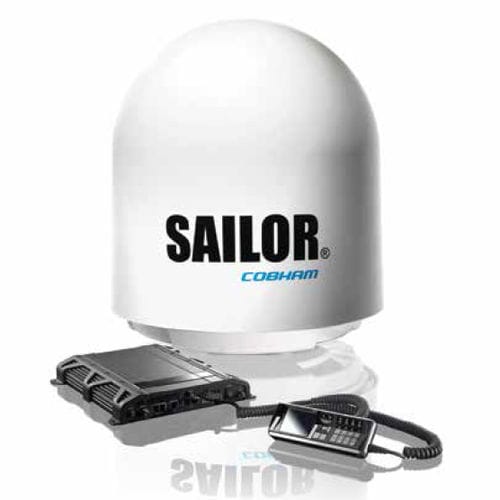 ИНМАРСАТ система коммуникации - SAILOR 500  - Cobham - для судна / FleetBroadband