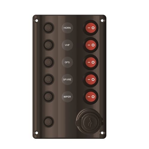 Электрическое табло для катера - 10226-BKU - AAA WORLD-WIDE ENTERPRISES LTD. - с портом USB