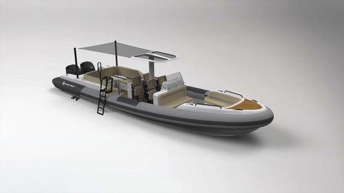 Надувная лодка c подвесным мотором - 10.7M - Xtenders - двухмоторная / полужесткая / с центральной консолью