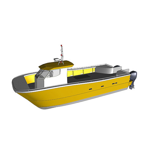 Профессиональный катер водное такси - RIDER CS33  - RIDER MARINE - универсальное рыболовное судно / катамаран / c подвесным мотором