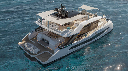 Моторная яхта катамаран - 76 - WIDER Yachts - круизная / с флайбриджем / 4 каюты