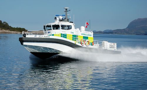 Профессиональный катер катер береговой охраны - FF 55X SAR - HUKKELBERG BOATS - спасательно-поисковое судно / катер скорой помощи / водомет для установки на борту