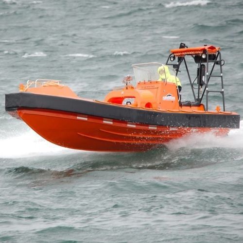 Профессиональный катер спасательное судно - HB Springer 800 - HUKKELBERG BOATS - водомет для установки на борту / из алюминия / жесткий корпус