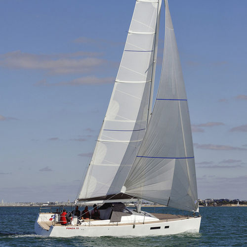 Круизный парусник - Ponza 35 - WindPearl Yachts - двойной штурвал