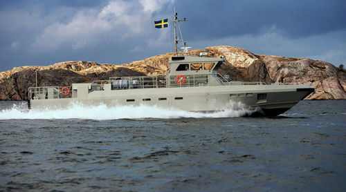Профессиональный катер с внутренним мотором - 24 M - Swede Ship Marine AB - из алюминия / амфибийный