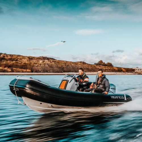 Надувная лодка c подвесным мотором - SP 420 - HIGHFIELD BOATS - полужесткая / открытая / с боковой консолью