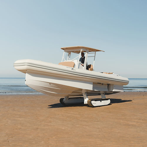 Надувная лодка c подвесным мотором - X100 White Edition - Iguana Yachts - двухмоторная / RIB / с центральной консолью