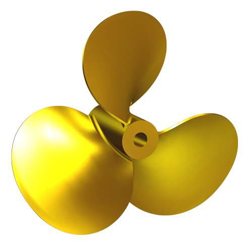Гребной винт для катера - D10 - Italian Propellers S.r.l.  - с фиксированным шагом / вал винта / 3 лопасти