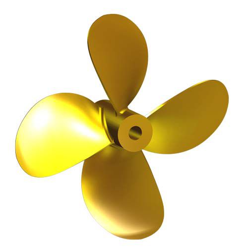Гребной винт для катера - L6 - Italian Propellers S.r.l.  - с фиксированным шагом / вал винта / 4 лопасти