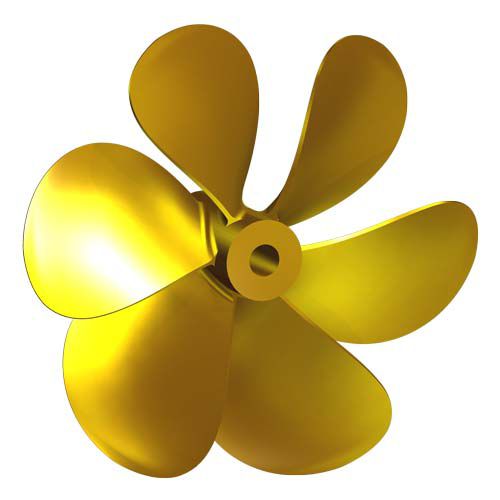 Гребной винт для катера - FV13 - Italian Propellers S.r.l.  - с фиксированным шагом / вал винта / 6 лопастей