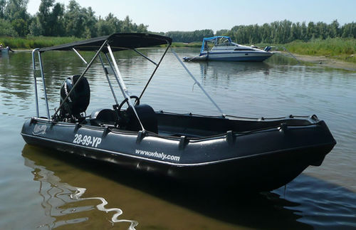 Ботик c подвесным мотором - LF series - WHALY BOATS - с боковой консолью / полученный ротоформовкой / из ПЭНД