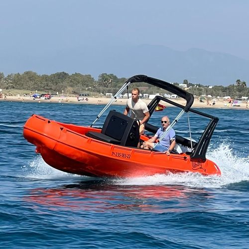 Профессиональный катер рабочее судно - 500R80 - WHALY BOATS  - катер для базы отдыха / c подвесным мотором / из полиэтилена
