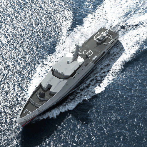 Специальное судно для ведения наблюдения - 72 OPV - ARES Shipyard - для наблюдения offshore / из стали