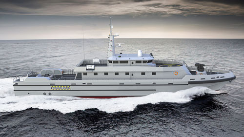 Специальное судно для ведения наблюдения - 140 BLAZE - ARES Shipyard - из алюминия / прибрежное