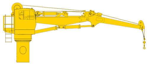 Подъемный кран для судна - K SERIES - Allied Marine Crane - для палубы / шарнирный / с активной компенсацией