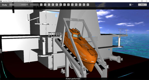 Программное обеспечение для симуляции - Freefall Lifeboat - STORM SIM - спасательная шлюпка со свободным ходом / мультимедиа