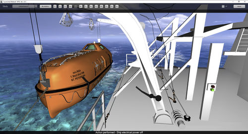 Программное обеспечение для симуляции - Davit launched Lifeboat - STORM SIM - спасательная шлюпка спускаемого типа / мультимедиа