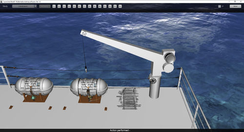 Программное обеспечение для симуляции - Davit launched Liferaft - STORM SIM - спасательный плот спускаемого типа / мультимедиа