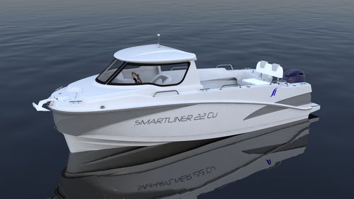 Рыболовно-прогулочный катер c подвесным мотором - Cuddy 22 - SMARTLINER - хардтоп / из стекловолокна / макс. 7 человек