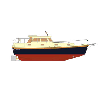 Быстроходный катер с внутренним мотором - 34M - HABER YACHTS Sp. z o.o.  - дизельный / корпус водоизмещающего типа / хардтоп