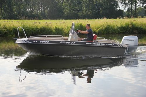 Открытый катер c подвесным мотором - 550 Sport (DCI-Approved) - Tinn-Silver aluminium boats - с центральной консолью / спортивный / из алюминия