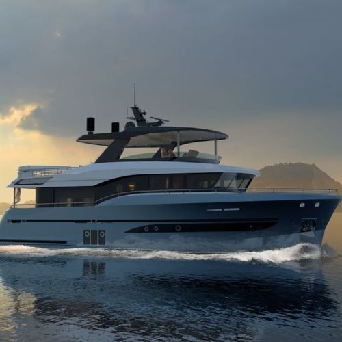 Крупная круизная моторная яхта - 22 M - Steeler Yachts - траулер / с флайбриджем / 3 каюты