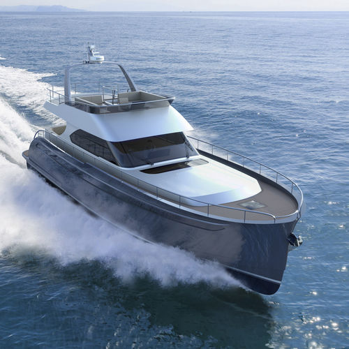 Круизная моторная яхта - 56S  - Steeler Yachts - с флайбриджем / POD IPS / 2 каюты