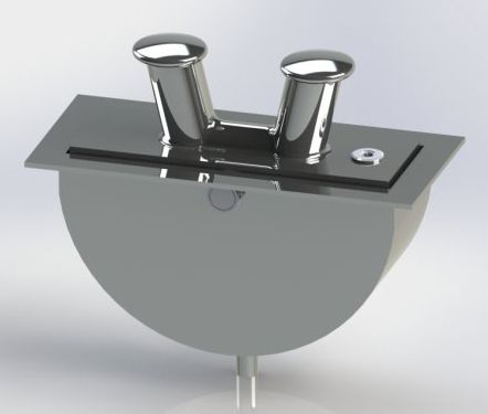 Швартовная утка для яхты - krommen stainless steel yacht accessories - для катера / двойная