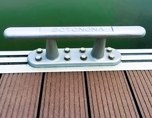Швартовная утка для понтона - ALCL-3T01 - Goodocks Marine (Hong Kong) Co., Ltd. - плоская / двойная / из алюминия